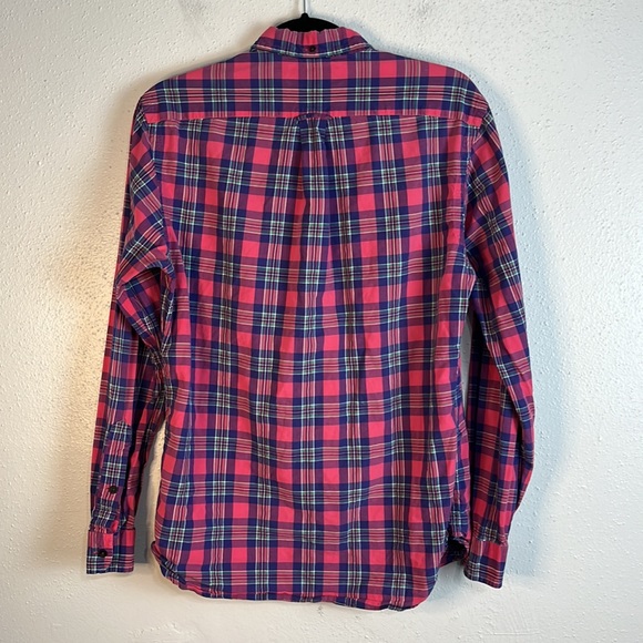 Ralph Lauren long sleeved button down womens shirt size S pink purple plaid - Picture 5 of 7